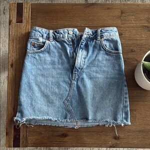 Topshop jean skirt